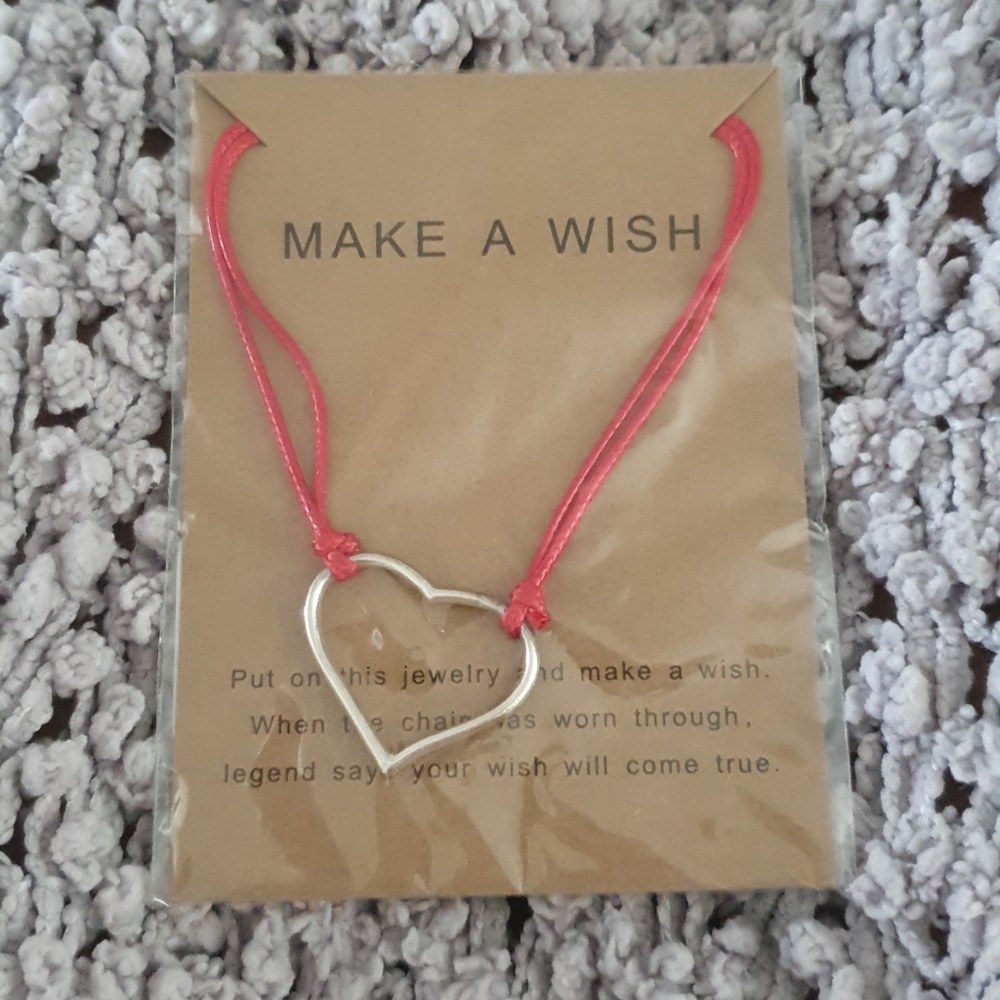 Make a Wish Heart Bracelet